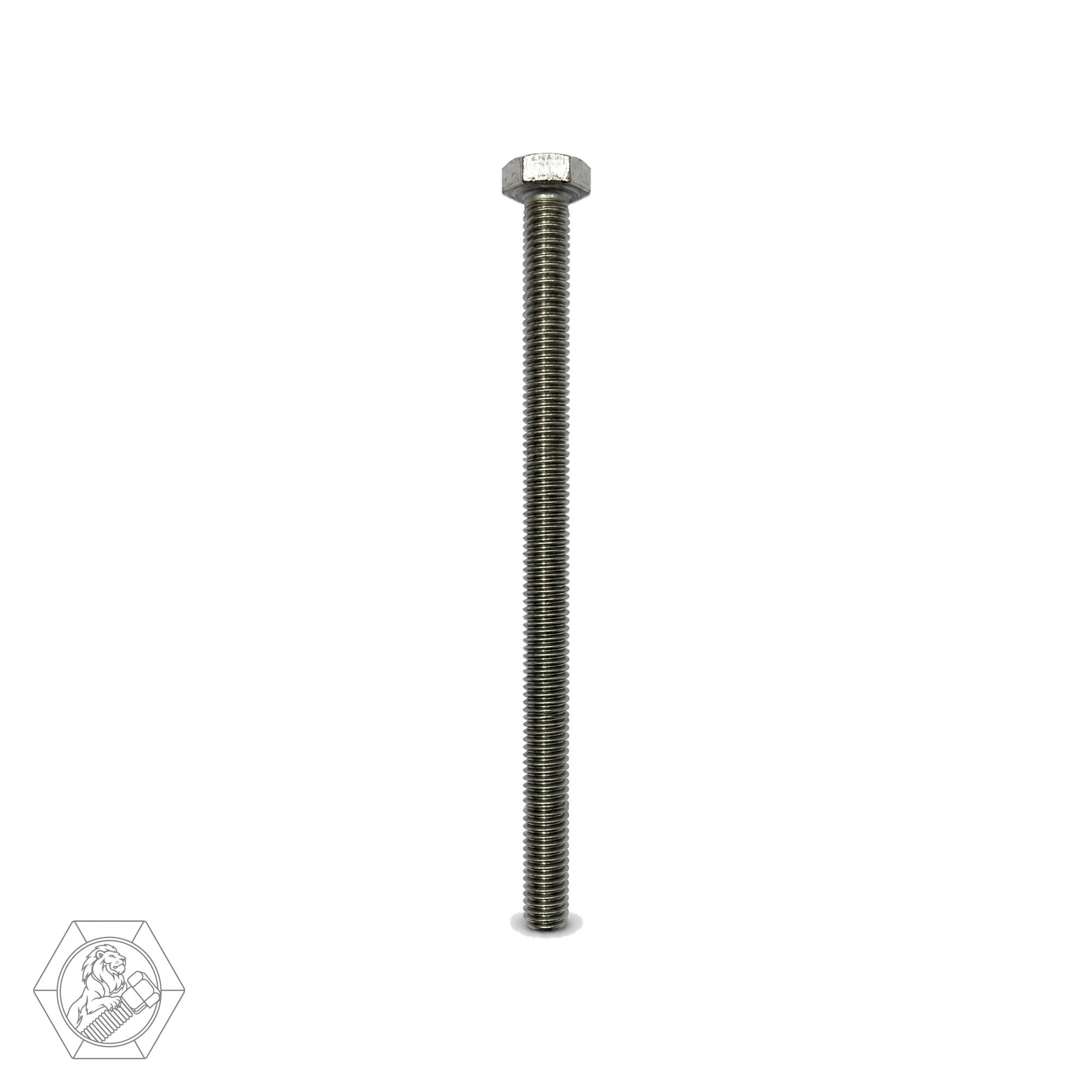 Perno hexagonal M6-1 x 110 mm de acero inoxidable A2, hilo completo, cabeza hexagonal