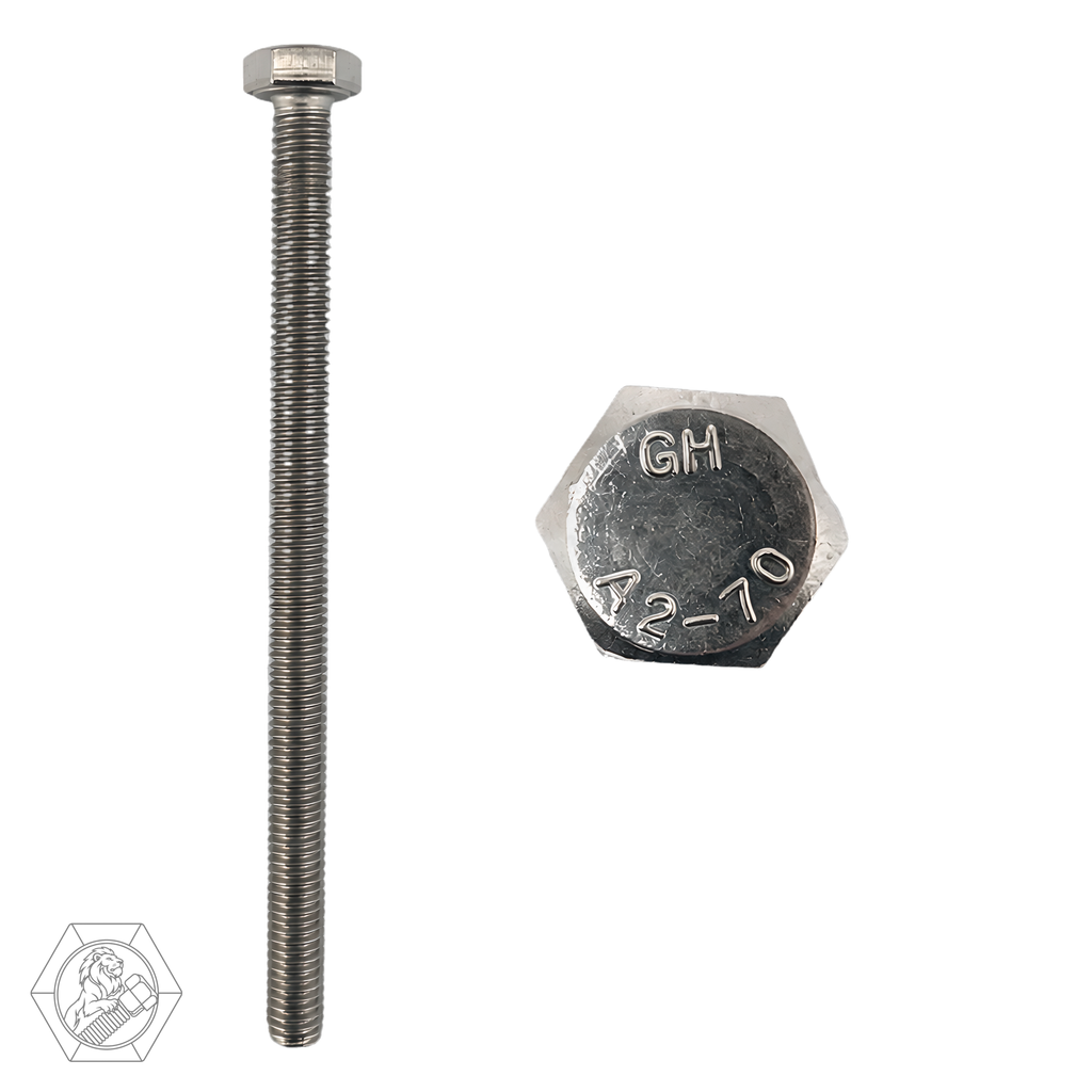 Perno Hexagonal M6-1 x 120 Inoxidable A2 Hilo Completo - San Marcos Pernos