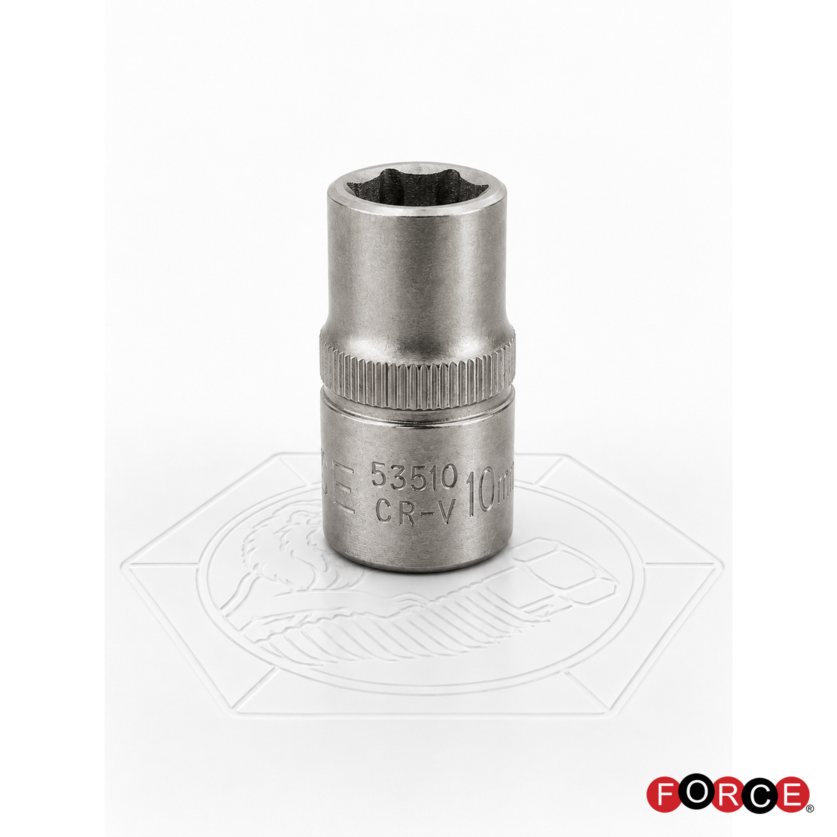 Dado Force Hexagonal Corto 10 mm · Encaje 3/8"