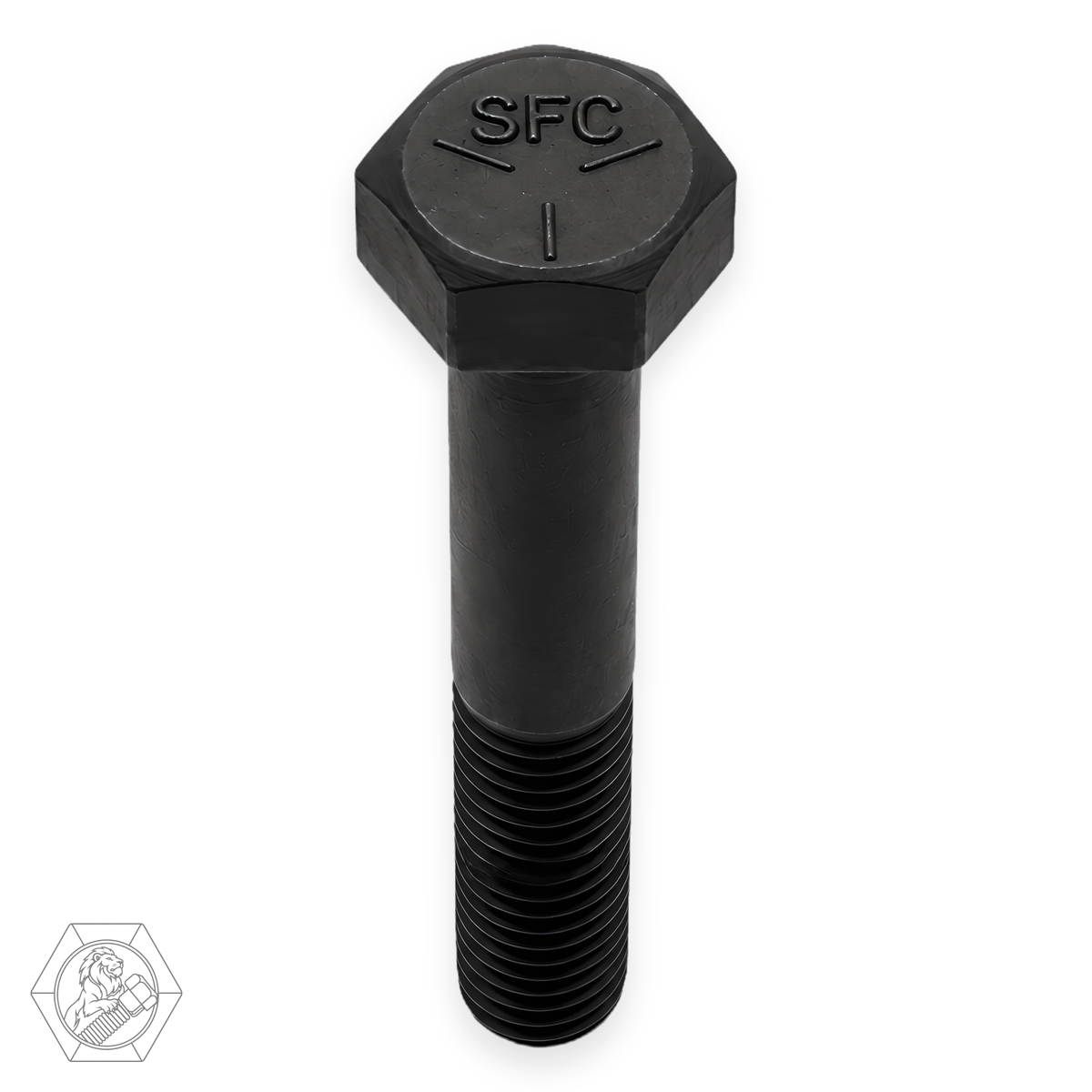 Perno Hexagonal Grado 5 UNC 7/16" x 3" Pavonado Hilo Parcial