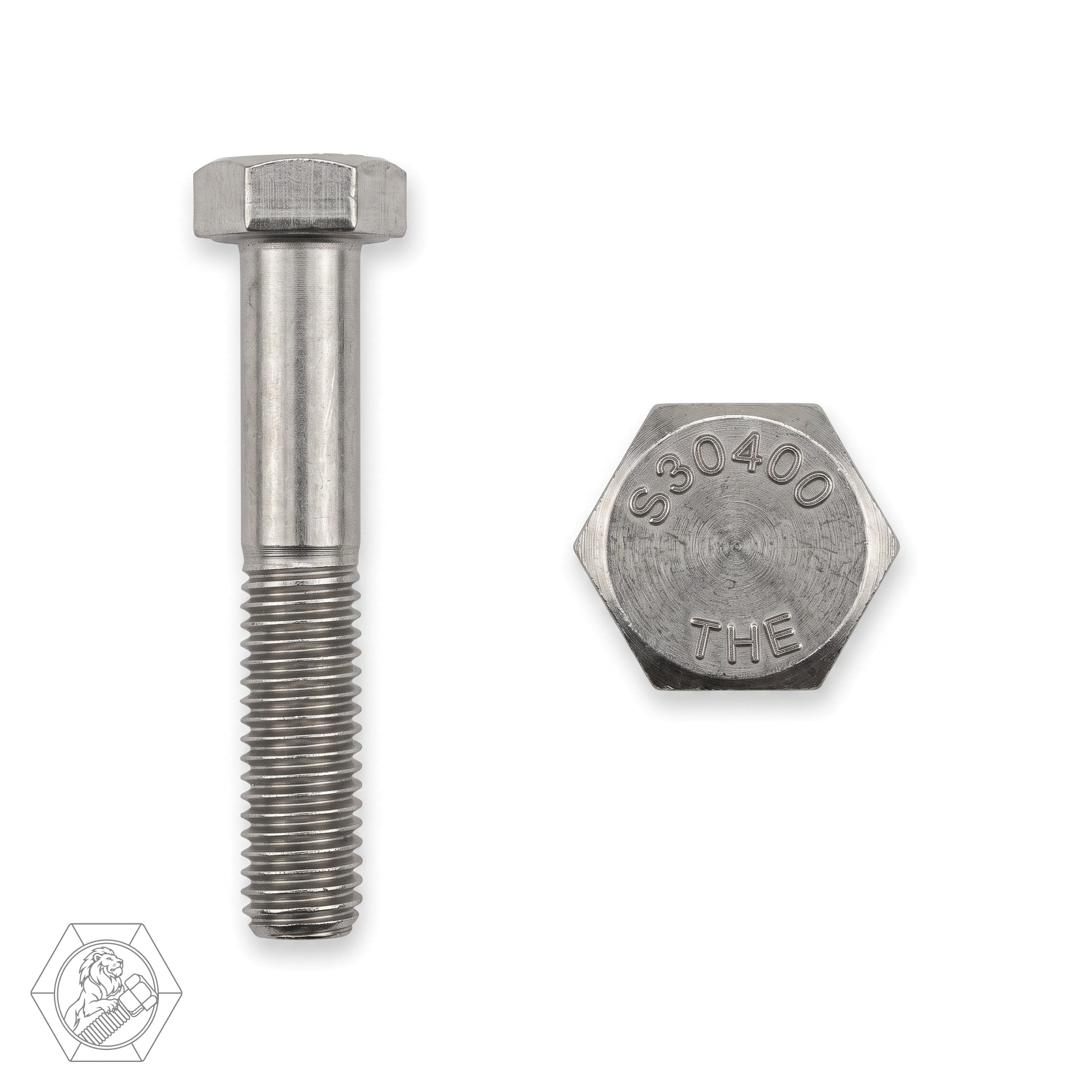 Perno Hexagonal A2 UNC 1/2" x 3" Inoxidable Hilo Completo