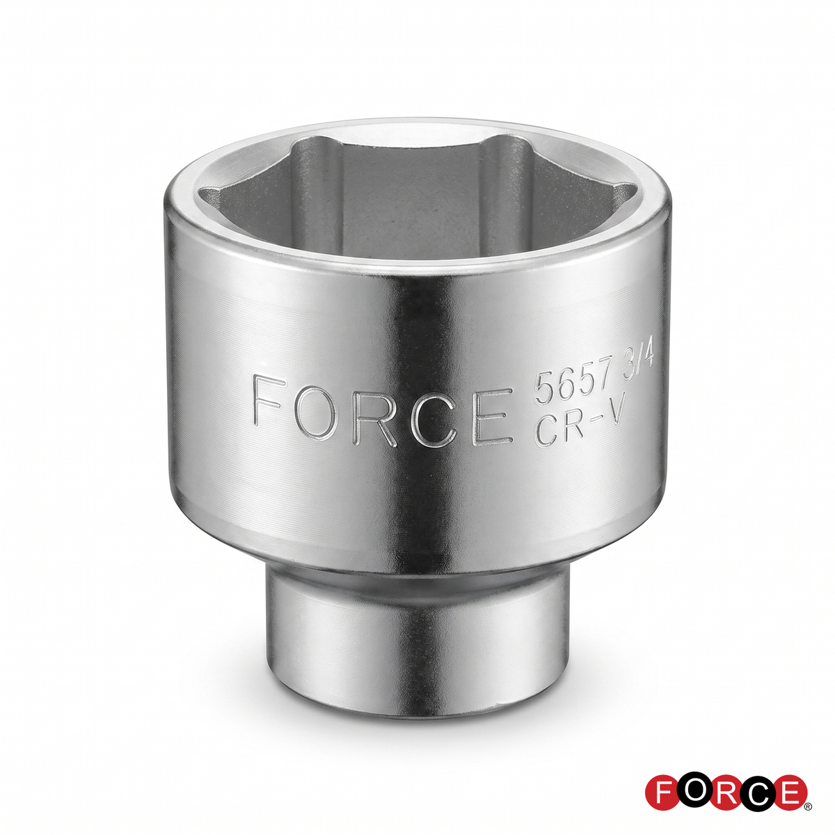 Dado Force Hexagonal Corto 19 mm · Encaje 3/4"