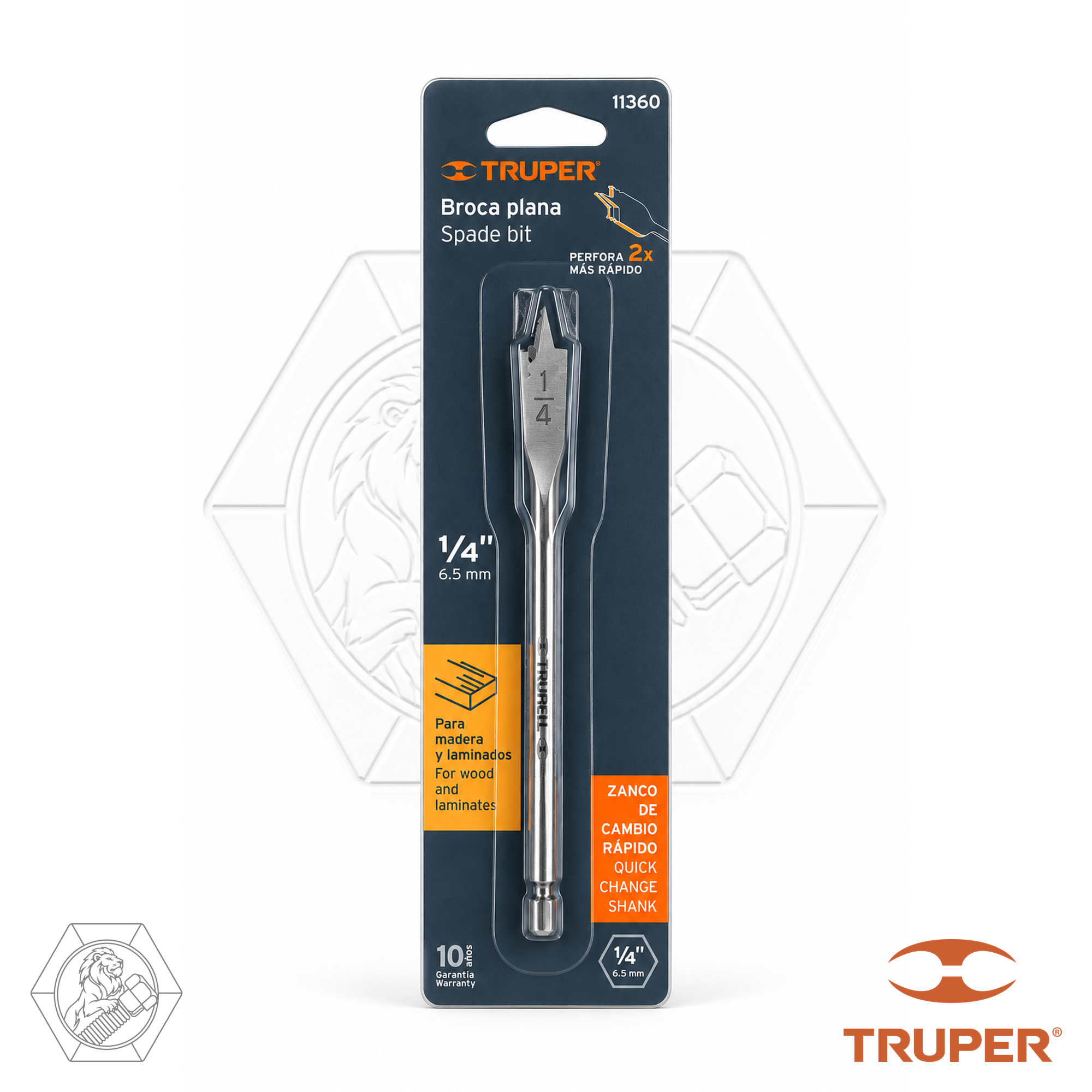 Broca Truper Mecha 1/4"