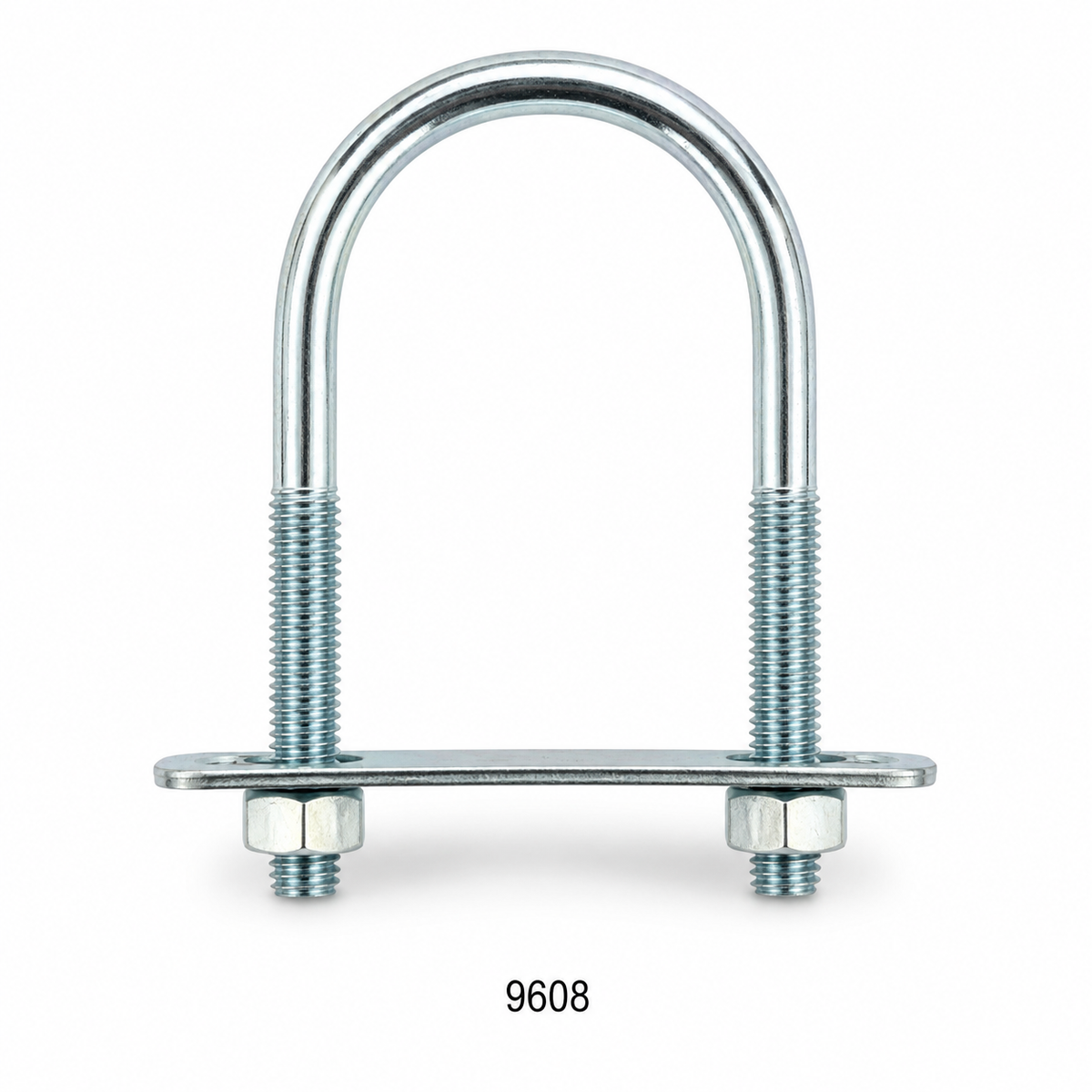 Perno U con Platina y Tuercas Zincado Pulgada 5/16 x 3 x 1 3/4