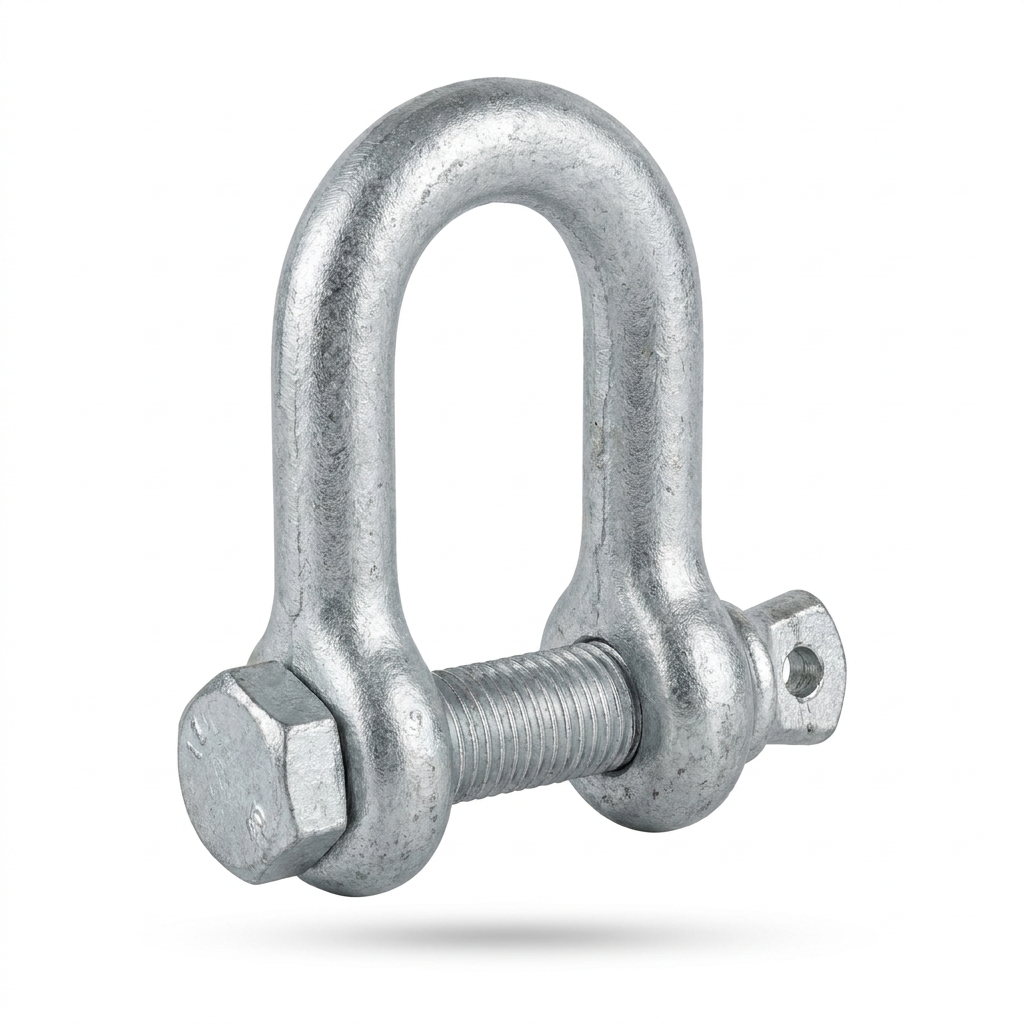Grillete Recto (Tipo D) Galvanizado 1/4"