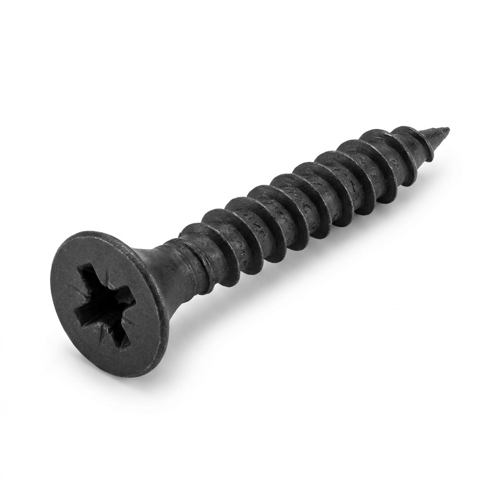Tornillo Vulcanita (Yeso-Carton) Punta Fina Negro 6 x 1